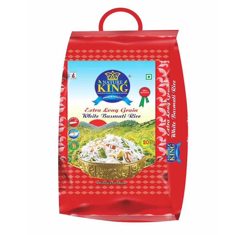 White Basmati Rice Extra Long Grain Nature King Bangladeshi